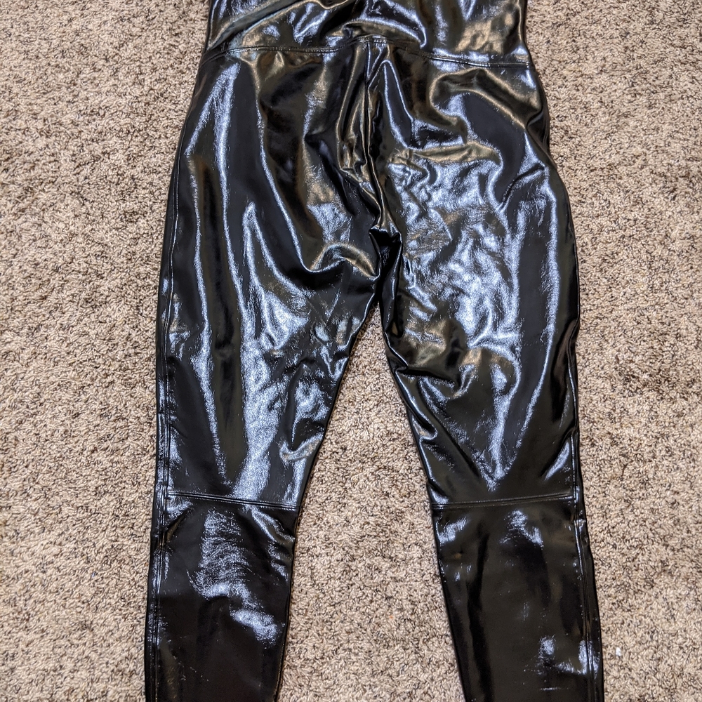 Spanx Black Patent Leather Legging